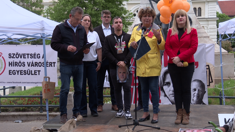Egy visszafogott érdeklődés az ellenzéki demonstráción