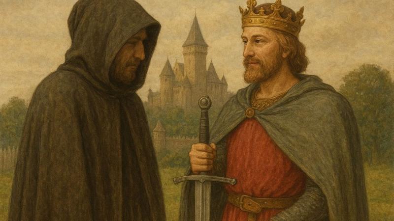 Salamon király, a szomorú bölcs, akinek szívében a tudás fényessége ragyogott, de lelke mégis súlyos terheket cipel. A hatalom csúcsán állva, mindennapi döntései árnyékában a boldogságot keresi, ám úgy tűnik, hogy az elérhetetlen távolságban rejtőzik. Böl